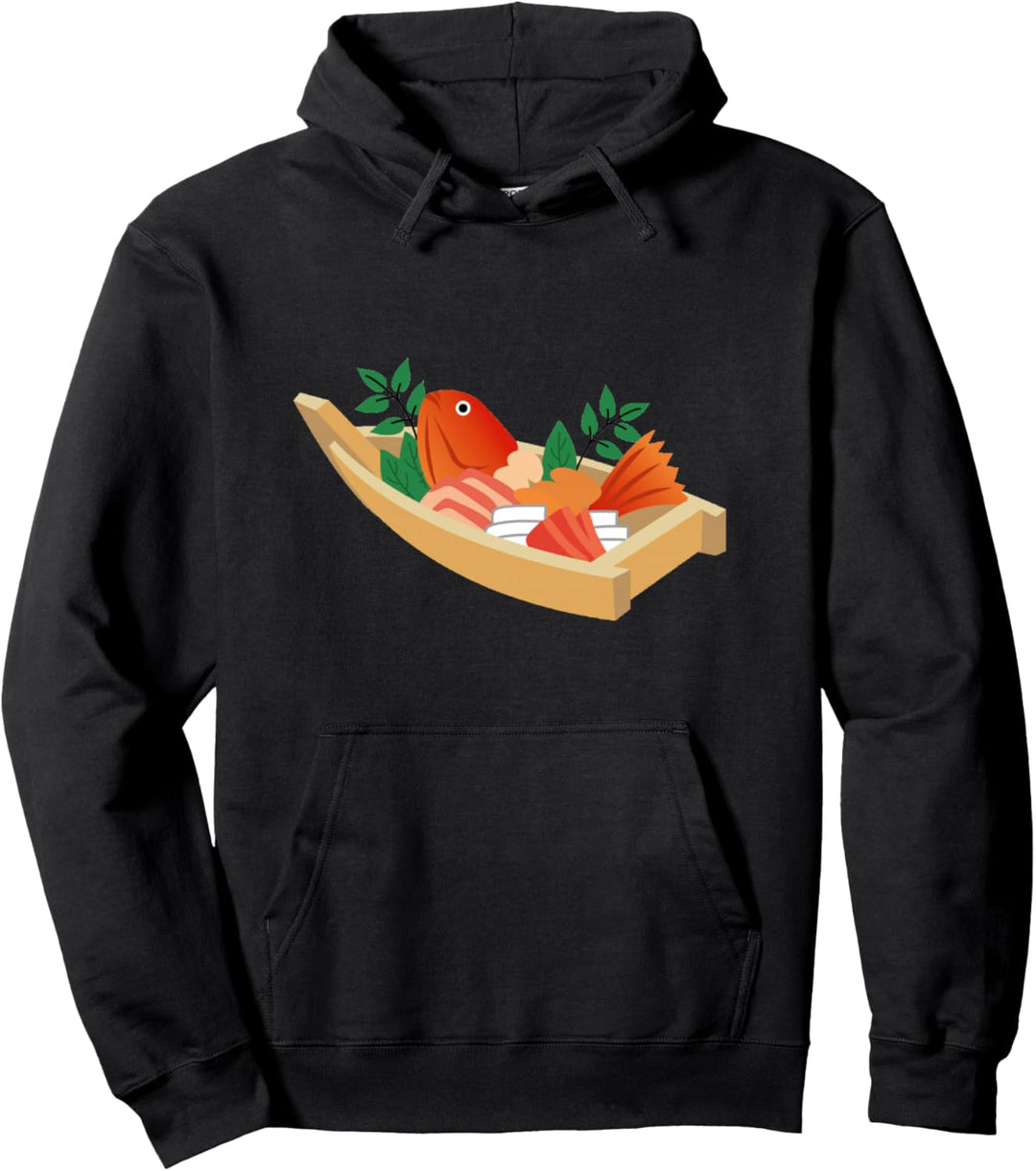 Sushi-Boot Japanisches Essen Pullover Hoodie