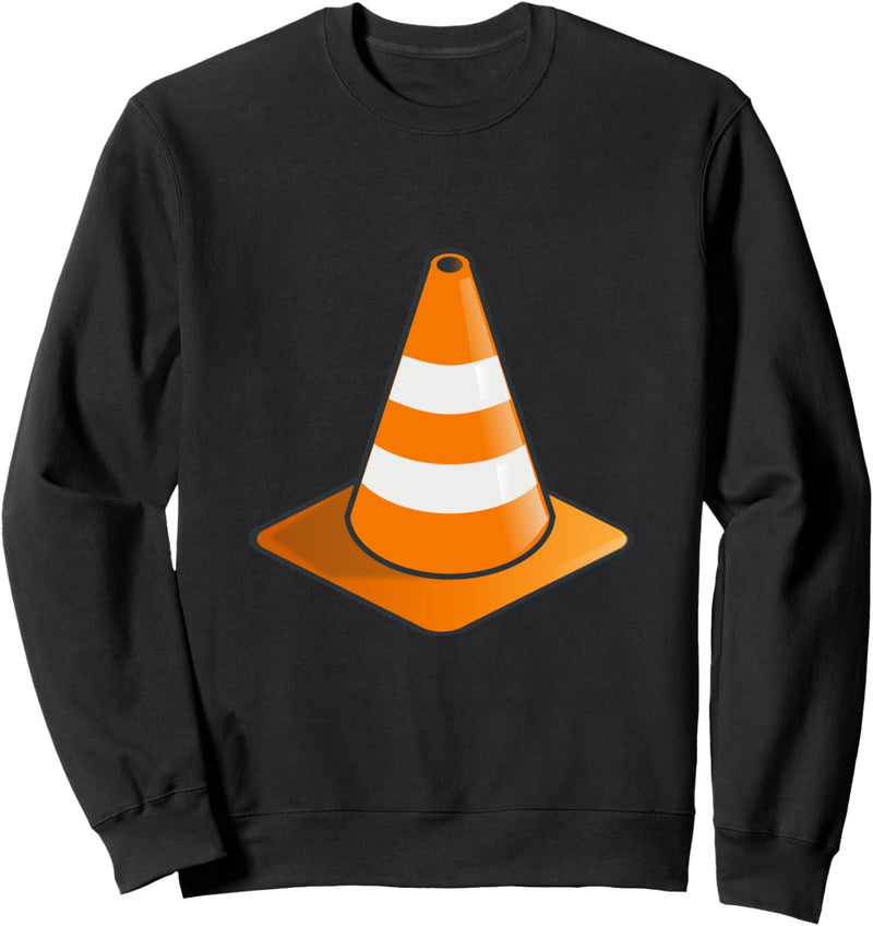 Orange Leitkegel Baustrassensicherheit Sweatshirt