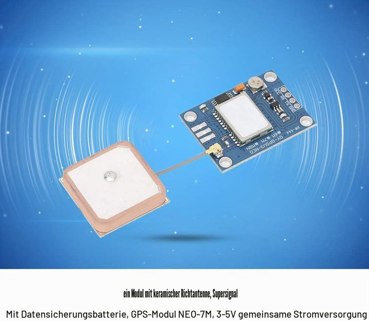 Queen.Y Neo-7M GPS Modul APM2. 5 GYGPSV1 GPS Board Satellitenpositionierungsmodul Zubehör mit Kerami