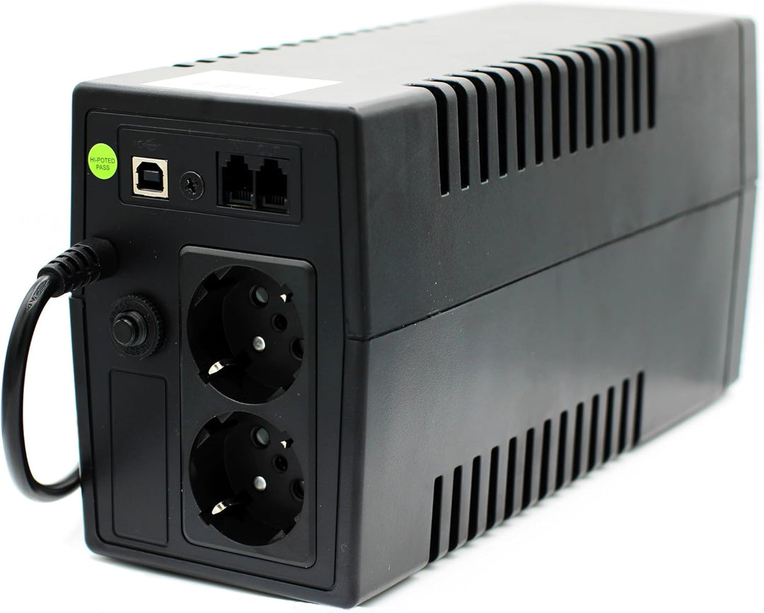 Master Power USV, Unterbrechungsfreie Stromversorgung, UPS 650 VA, konstante Ausgangsspannung 360 W,