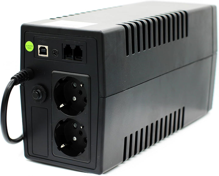 Master Power USV, Unterbrechungsfreie Stromversorgung, UPS 650 VA, konstante Ausgangsspannung 360 W,