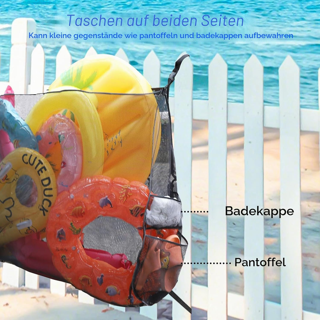 auvstar Pool Aufbewahrungstasche,Float Spielzeug Aufbewahrungsnetz,Hängendes Pools Aufbewahrungs Org