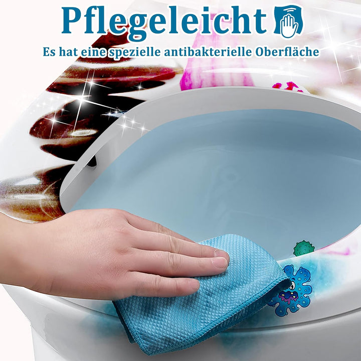 UISEBRT WC-Sitz mit Absenkautomatik Toilettensitz Premium Toilettendeckel Antibakteriell Klodeckel K
