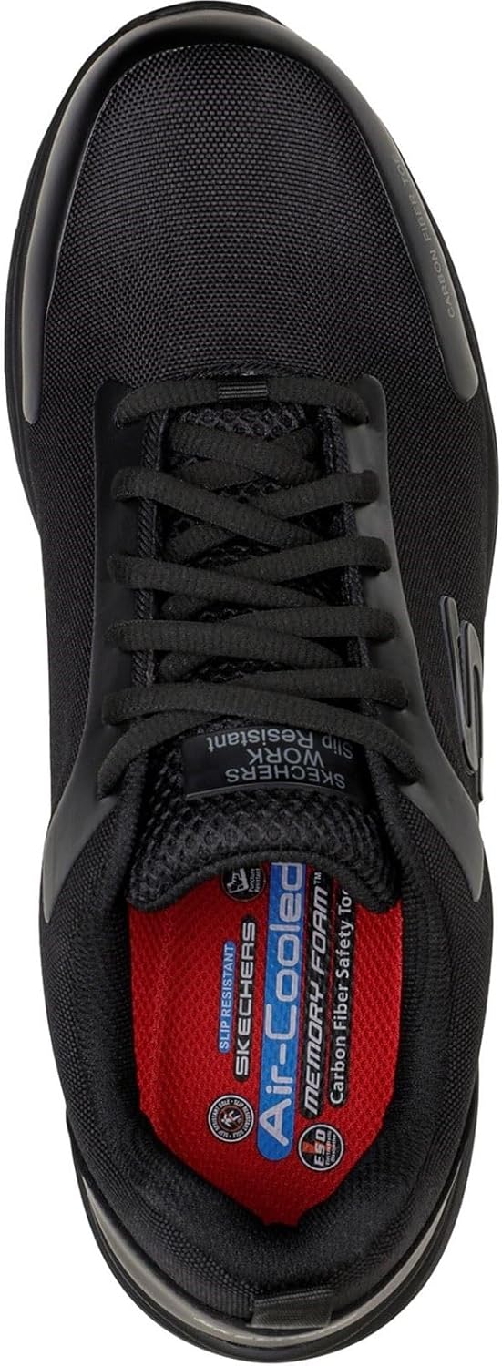 Skechers Herren 200090ec Blk Sneaker 42 EU Black Textile Synthetic, 42 EU Black Textile Synthetic