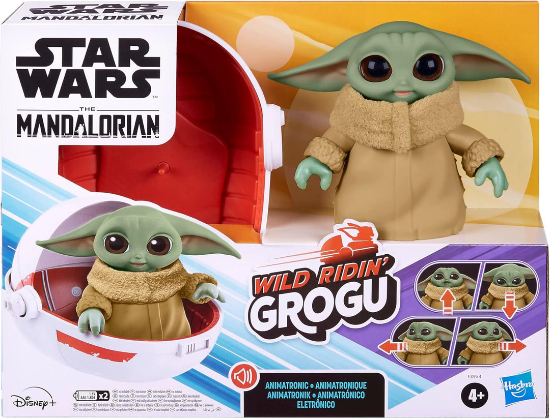 Star Wars Wild Ridin' Grogu Animatronik Spielzeug, über 25 Sound- und Bewegungskombinationen, Spielz