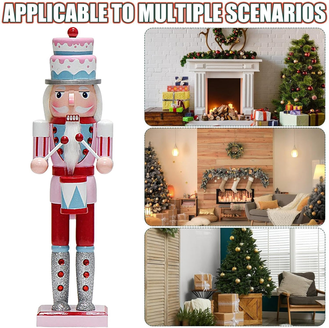 Nussknacker-Weihnachtsschmuck, Nussknacker-Figur aus Holz, Ornamente von Nussknacker-Figuren - dekor
