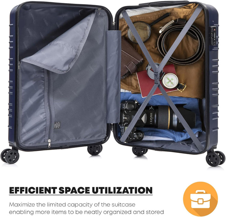 Premium Reisekoffer TSA-Schloss,YKK-Reissverschluss Hartschalen-Koffer Trolley Kabinenkoffer Rollkof