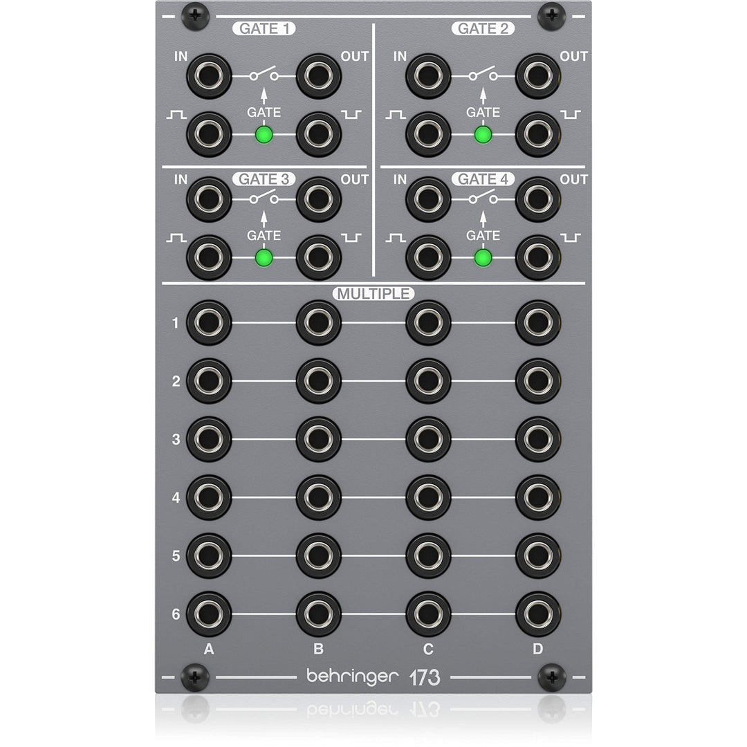 Behringer 173 QUAD GATE/MULTIPLES Legendäres analoges Quad Gate und Multiples Modul für Eurorack, 17