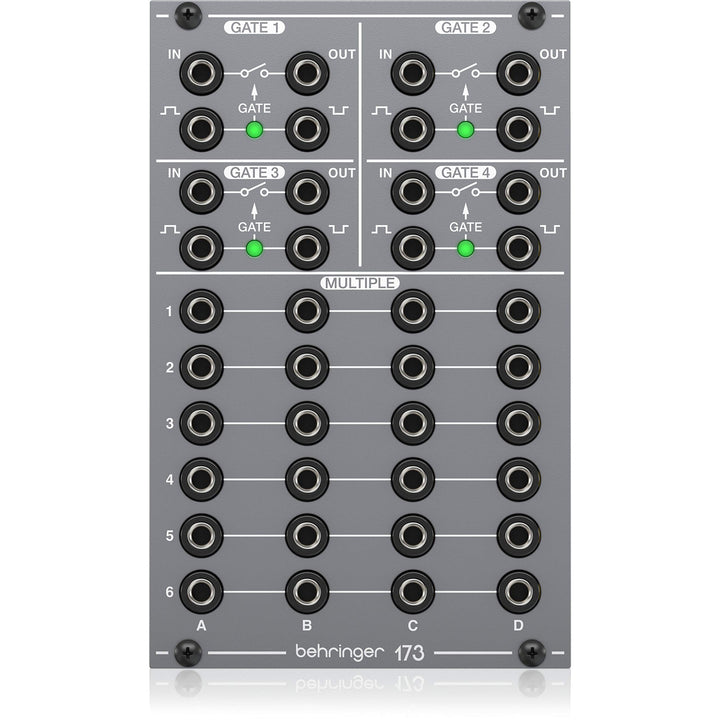 Behringer 173 QUAD GATE/MULTIPLES Legendäres analoges Quad Gate und Multiples Modul für Eurorack, 17