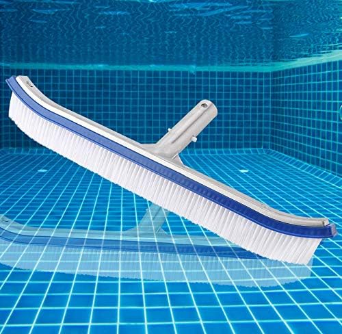 Duokon Pool Bürstenkopf 18in Pool Wandbürste Reinigungswerkzeuge Aluminium Griff für Teich Spa Hot S