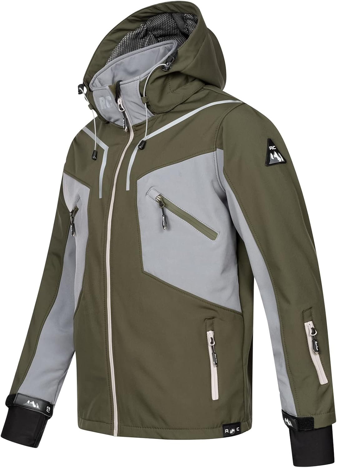 Rock Creek Herren Softshell Jacke Outdoor H-293 S Khaki, S Khaki