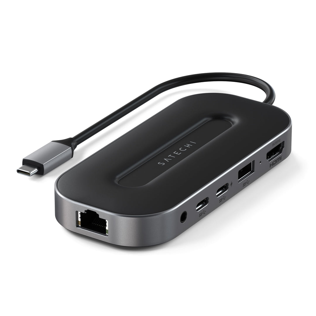 SATECHI USB4 6-in-1-Multiport-Adapter – USB-C-PD Aufladung, 8K HDMI, USB-A- und USB-C-Datenanschluss