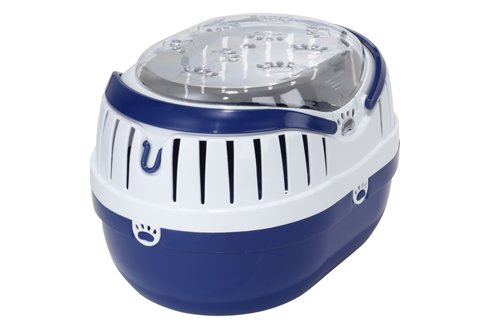 Europet Bernina 661-139134 Transportbox Paw, 35 x 25 x 25 cm, blau blau L 35 x B 25 x H 25 cm, blau