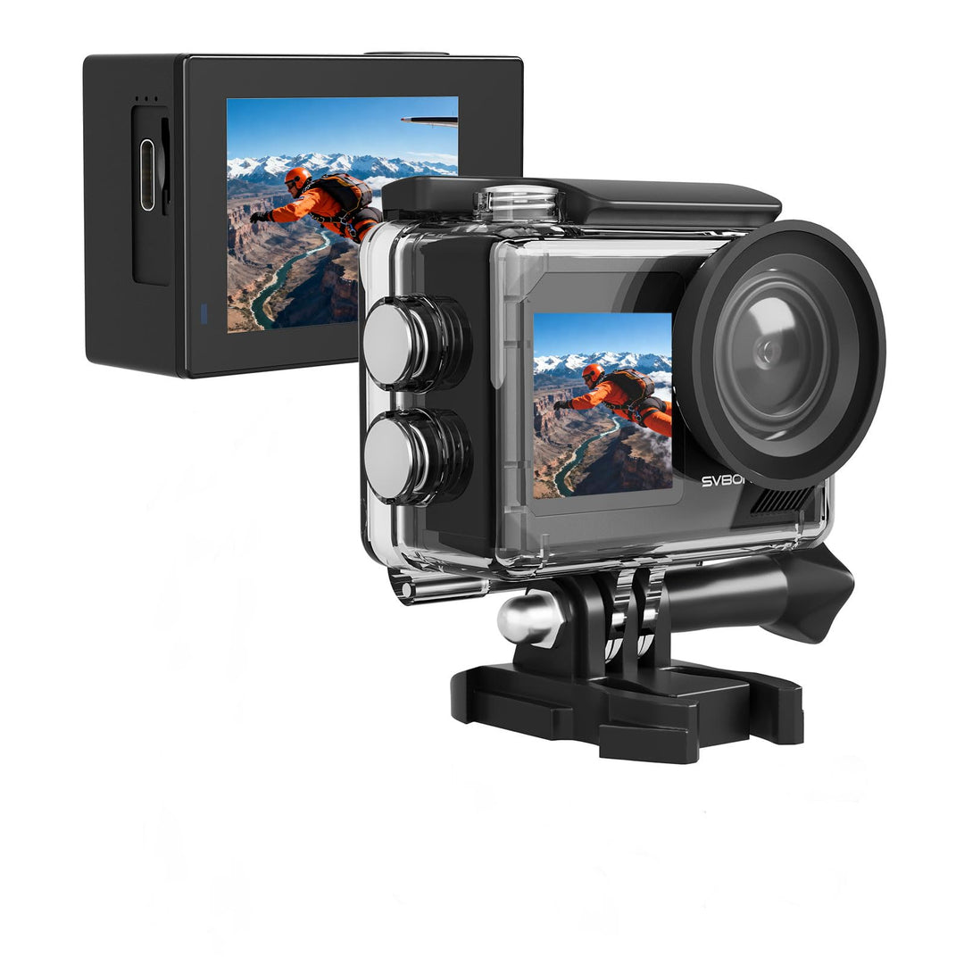 SVBONY SVGo2 4K 30FPS Unterwasserkamera, Action-Kamera, EIS, Wasserdicht bis 30m, Touchscreen, Dual-