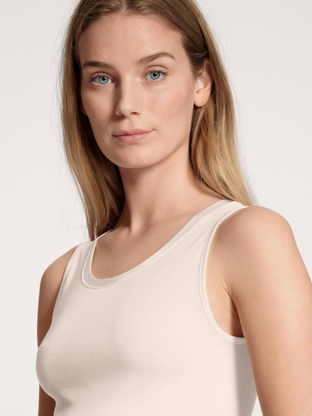 CALIDA True Confidence Tank-Top aus Wolle-Seide Damen, aus Merinowolle und Seide, wärmend, temperatu