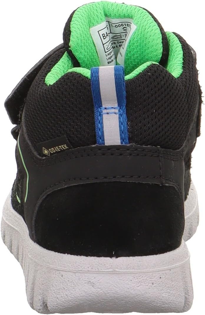 Superfit Jungen Sport7 Mini Sneaker 20 EU Schmal Schwarz Grün 0000, 20 EU Schmal Schwarz Grün 0