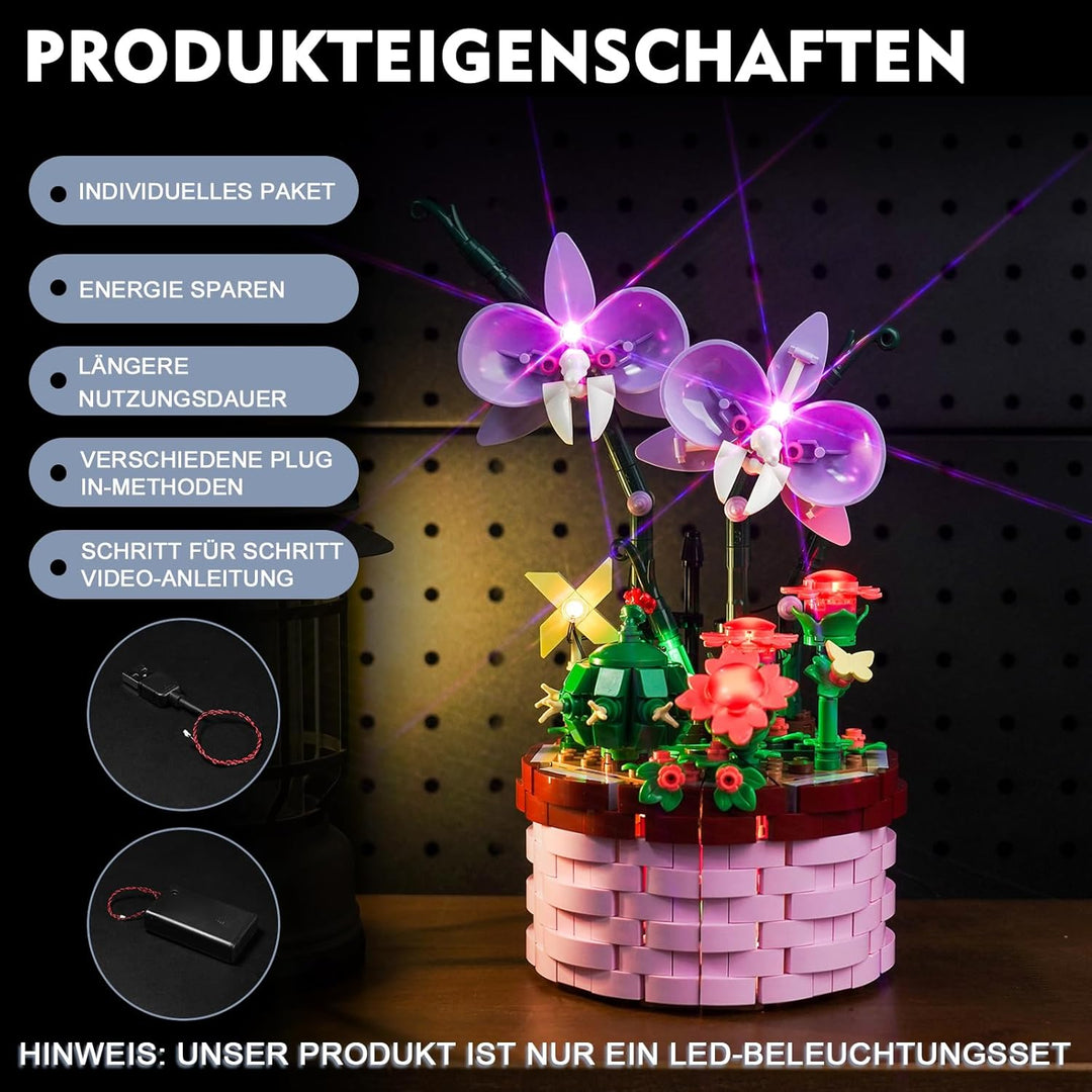 Led Licht Set für Lego Disney Encanto Isabelas Blumentopf (Kein Lego), Dekorationsbeleuchtungsset fü