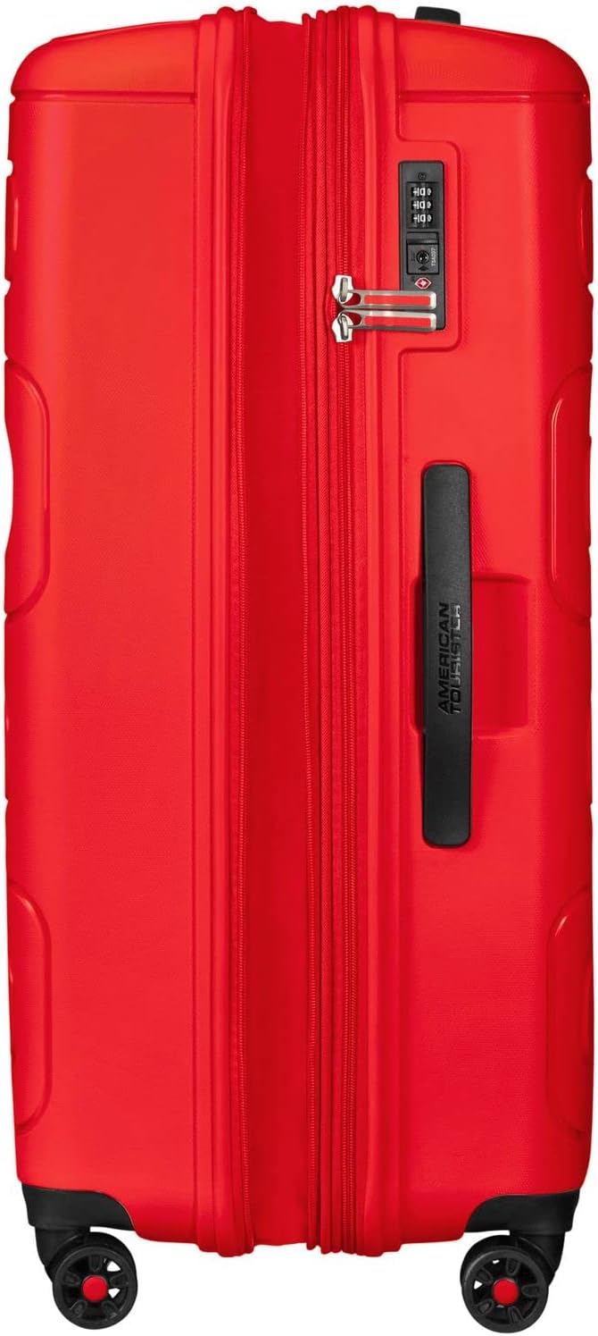American Tourister Sunside Spinner 77 Erweiterbar, 4.5 KG, 106/118L, Rot (Sunset Red) Spinner L (77