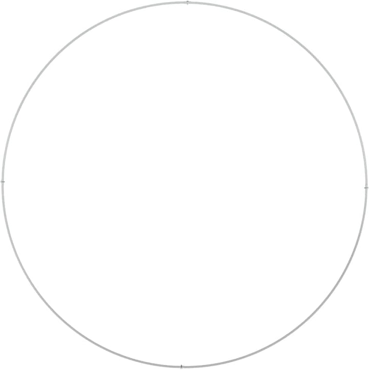 vidaXL Pflanzenring 5 pcs Weiss 120 x 120 x 20 cm Kaltgewalzter Stahl, Moderner runder Metall-Pflanz