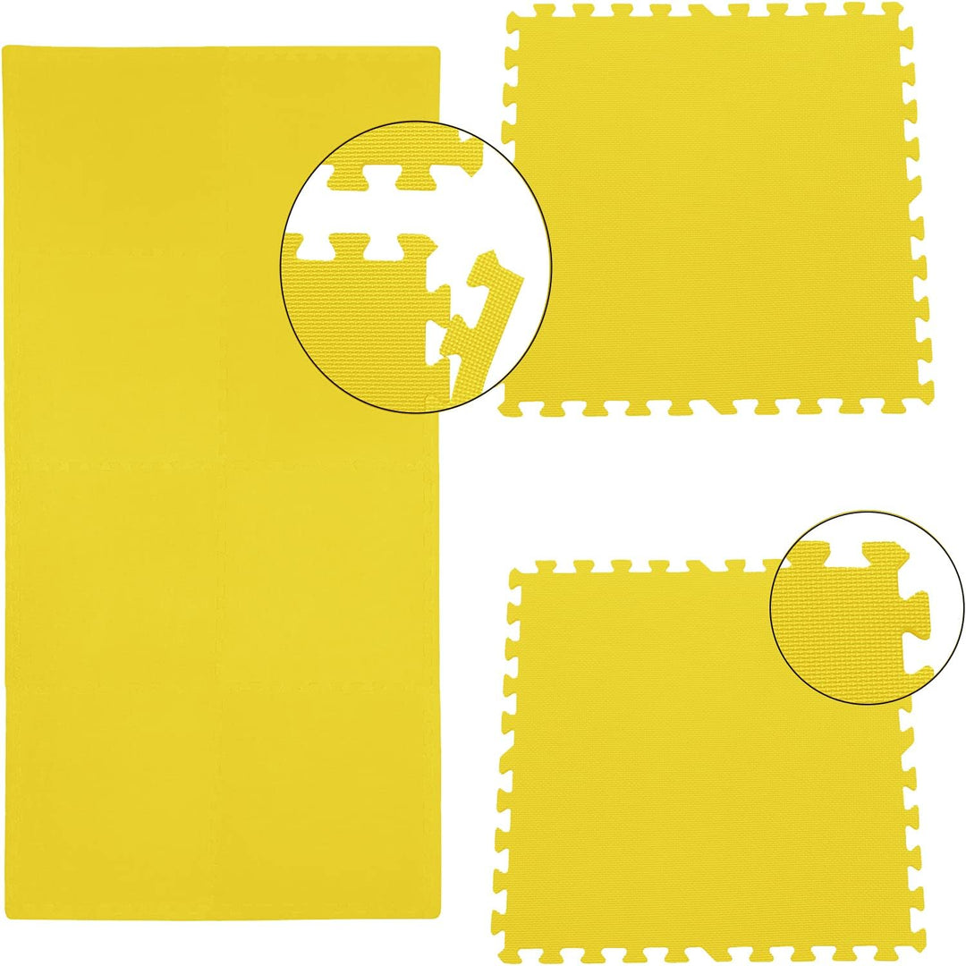 Sporttrend 24® 16 Schutzmatten + 32 Randstücke Set Farbwahl 60x60x1cm | 5,76qm | Bodenschutzmatte Un