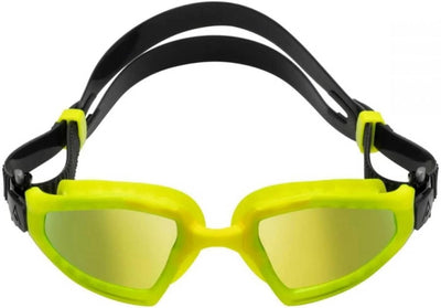 Aquasphere Kayenne Pro Titanium Mirror - verspiegelte Schwimmbrille, Farbe:neongelb