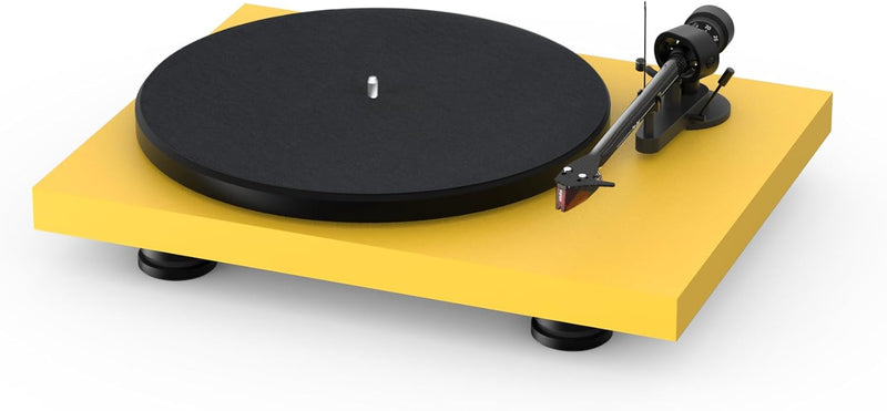 Pro-Ject Debut Carbon EVO, Audiophiler Plattenspieler mit Carbon Tonarm, elektronischer Geschwindigk