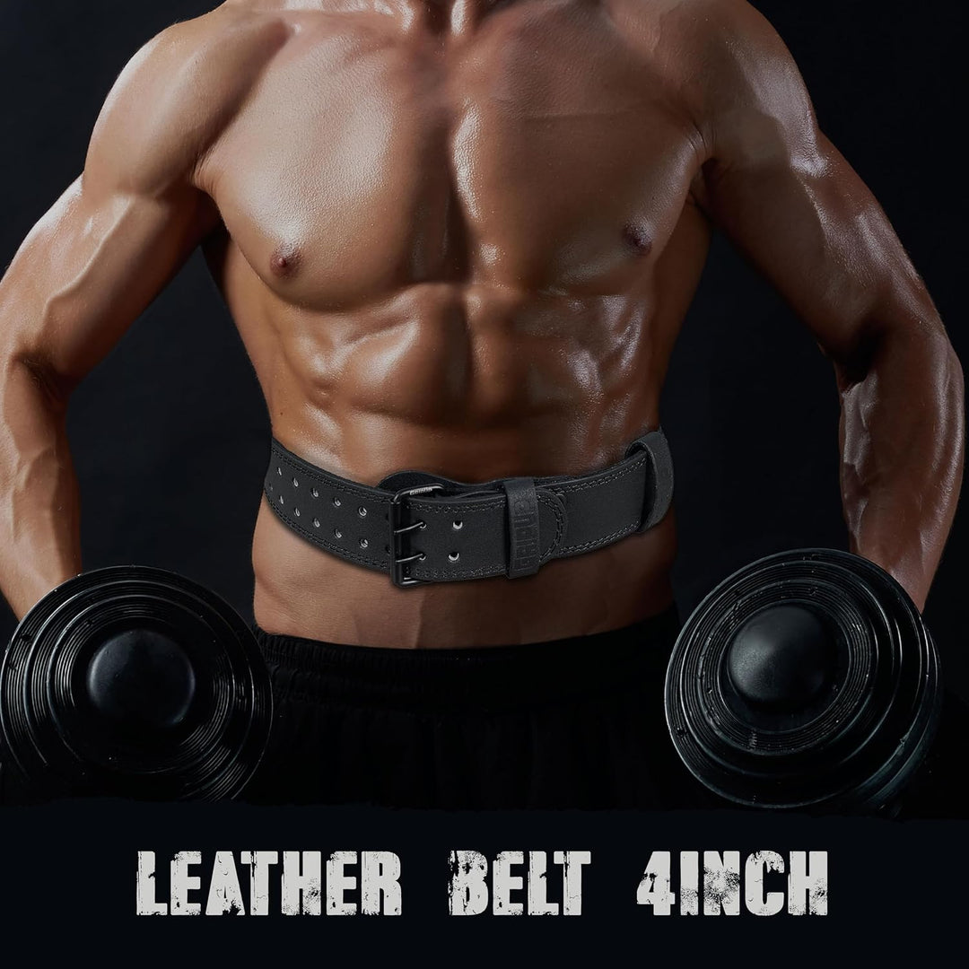Gewichthebergürtel Fitness 4” &amp; 6” – Verstellbarer Trainingsgürtel mit starker Schnalle, Powerliftin