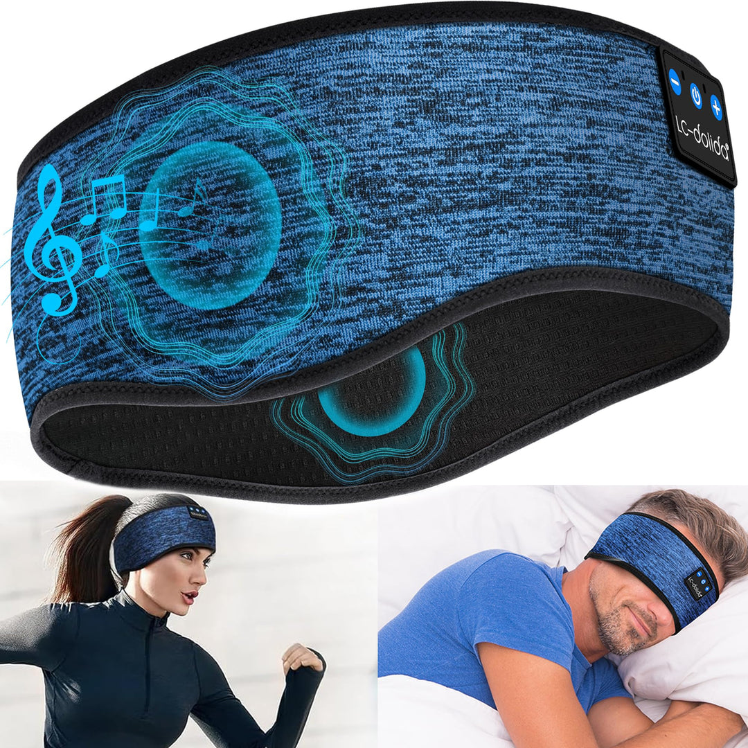 Schlafkopfhörer Bluetooth 5.4, Schlaf Stirnband Kopfhörer Headband Schlafmaske, Sportskopfhörer Musi