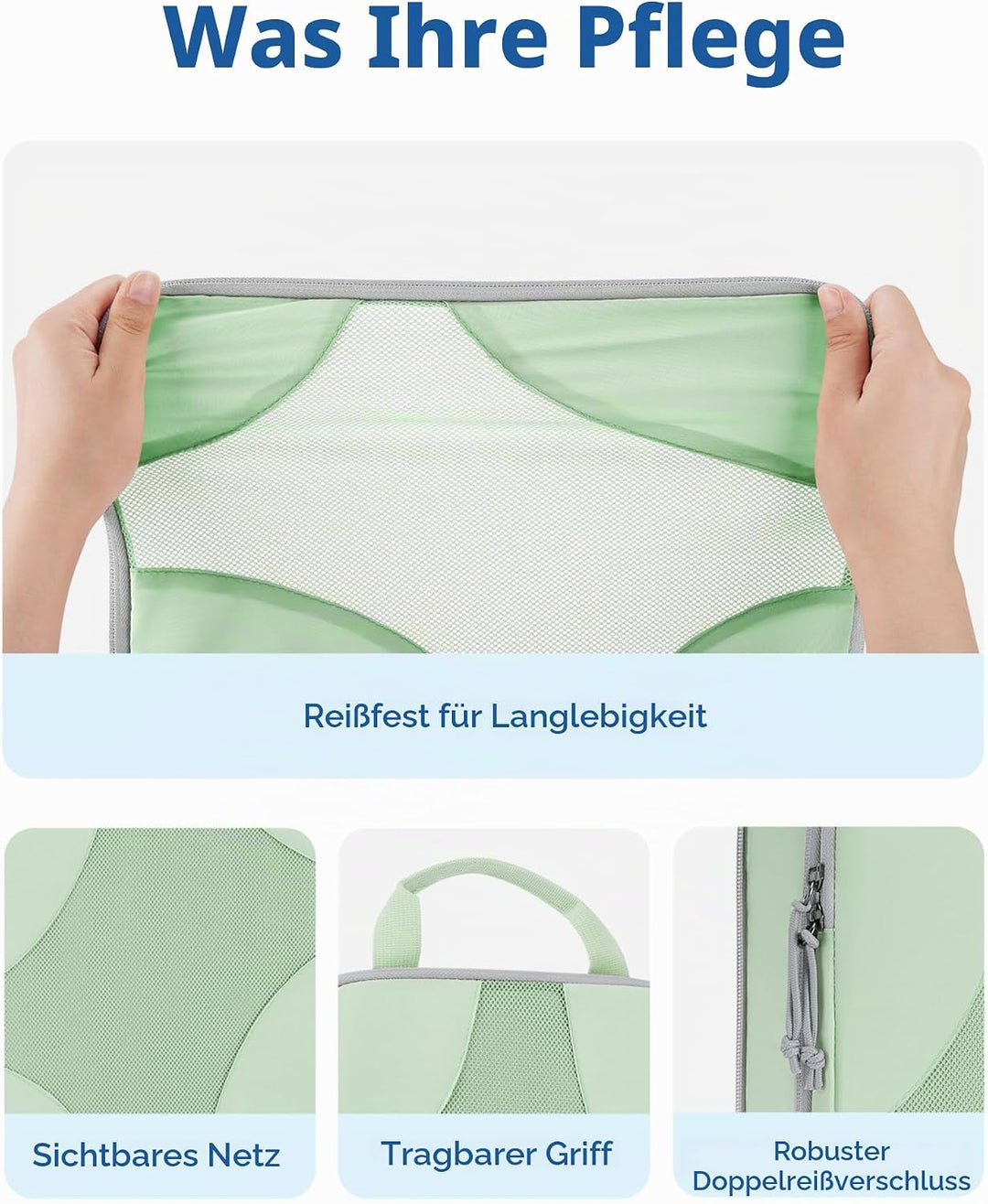 BAGSMART Packing Cubes Compression 6 Stück, Rucksack Koffer Organizer Packtaschen, Reise Kompression