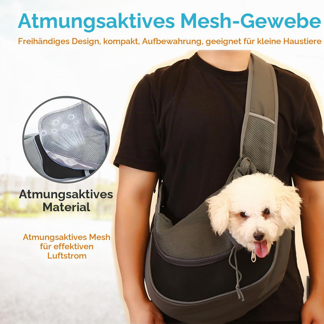 Hundetragetasche,Hundetragetasche Welpen, Haustier Hundetasche mit verstellbarem, Welpen Umhängetasc