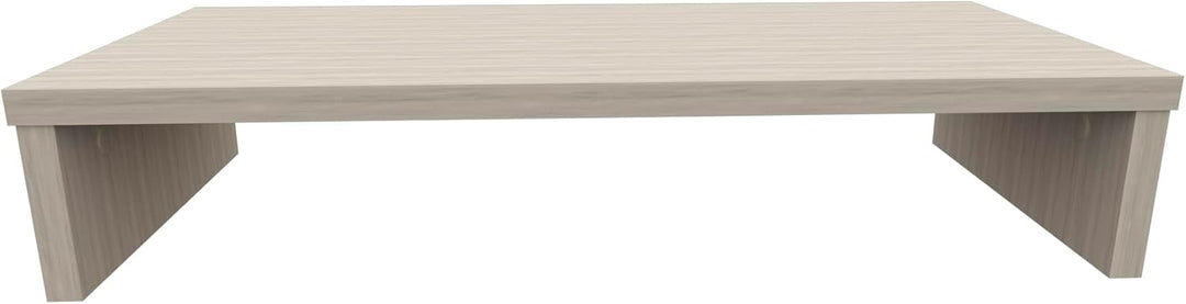 Henor Monitorständer TV-Bildschirmerhöhung in FSC® Holz 62 x 26.5 x 12 cm. Unterstützt 50 kg Eiche E