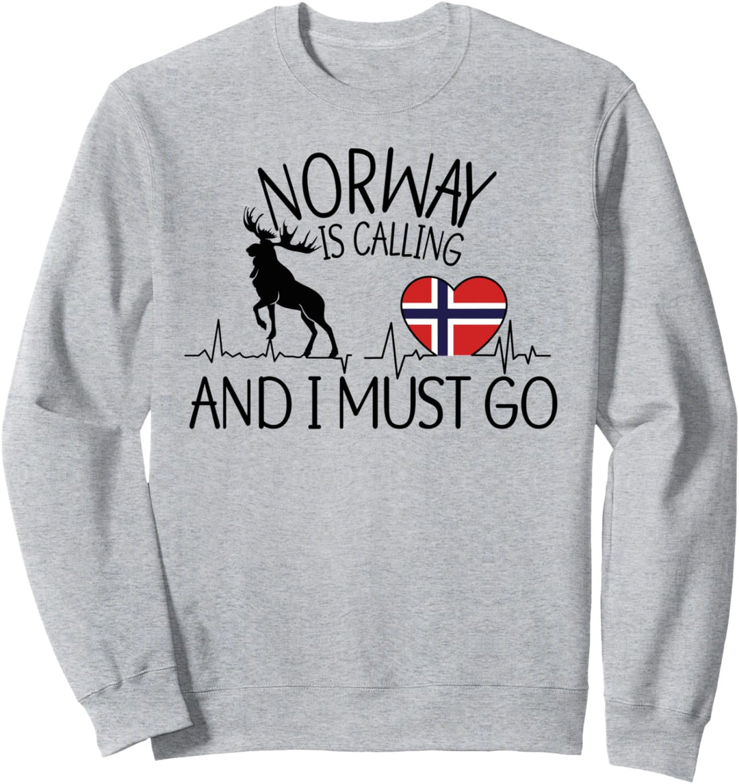Norwegen ruft und ich muss los - lustiges Norwegen Sweatshirt