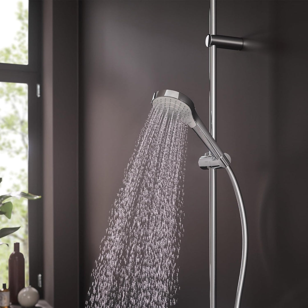 hansgrohe Croma Select S Thermostatset 0,65m, 3 Strahlarten, Weiss/Chrom, Weiss/Chrom