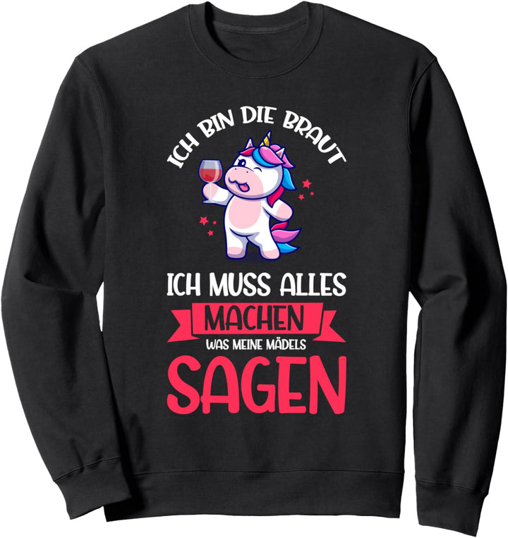 Junggesellenabschied Braut Lama Frauen Sweatshirt