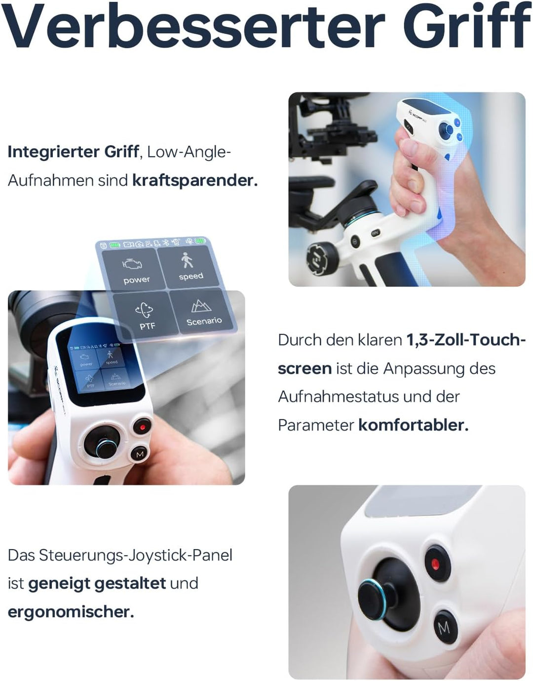 Feiyu SCORP Mini 2 [Offizieller] All-in-1 Stabilisator für Sony Alpha 7 IV/6400&GoPro 11/12&iPhone 1