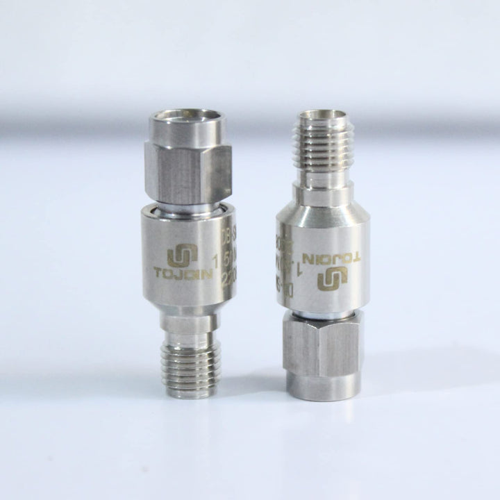 TOJOIN 2 Stück DC Block In-Line SMA Stecker auf Buchse RF-Koaxial-Dämpfungsglied 50–6000 MHz Stecker