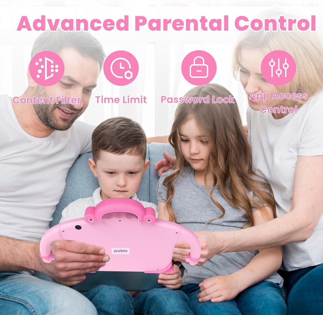 zcobro Kinder Tablet 7 Zoll Andorid Tablet für Kinder 2GB RAM+32GB ROM+128GB Erweiterbar, Kids Table