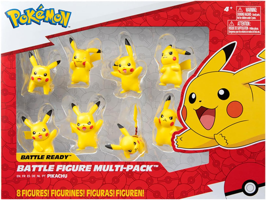 Pokémon Battle Feature Vinyl Figuren 8er Set Pikachu 5 cm Pack 5, Pack 5