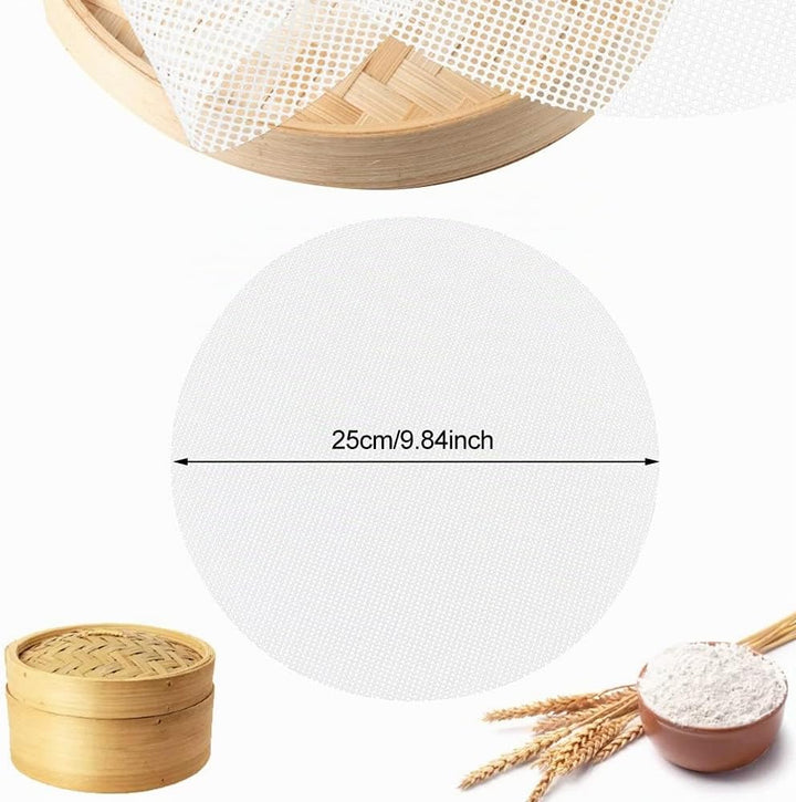 12 Stück Silikon Dämpfer Matte Antihaft Runde Steamer Pad Wiederverwendbare Dumplings Matte Dampfgar