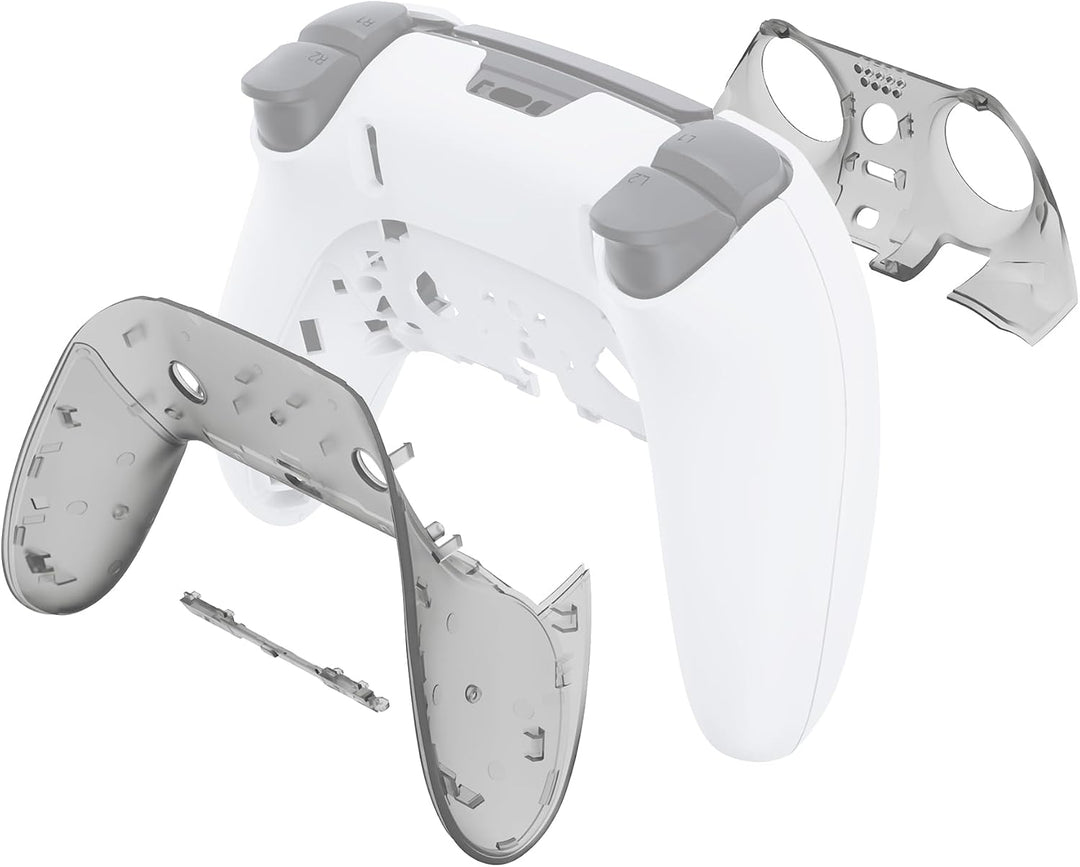 eXtremeRate Dekorative Zierleiste Oben unten, kompatibel mit PS5 Edge Controller, DIY-Ersatz-Schale,