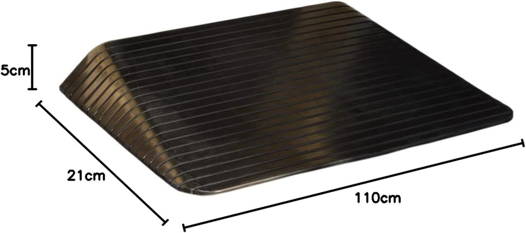 HomeCare Schwellenrampe | Türschwellenrampe | Rampe für Türschwellen (2,5 x 21 x 110 cm), 2,5 x 21 x