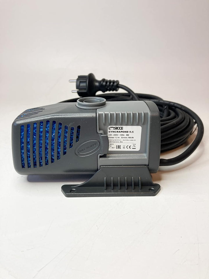 Sicce Syncrapond 0.5 Teichpumpe mit 10m Kabel, hochwertige Qualitätspumpe aus Italien, Pumpe für Ihr