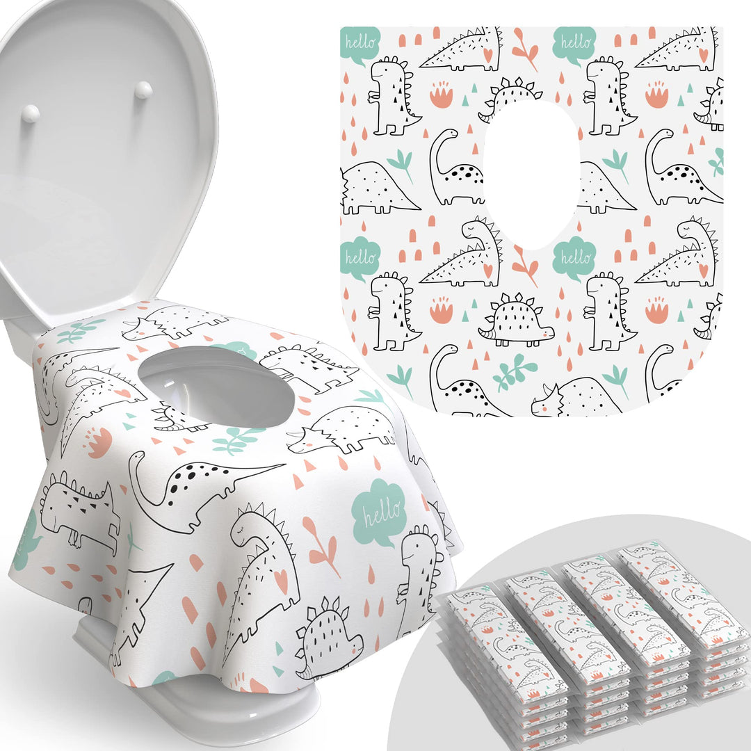 WC Sitzbezüge Einweg - 20er Pack - Wasserdicht, Ideal für Kinder und Erwachsene - Extra gross, einze
