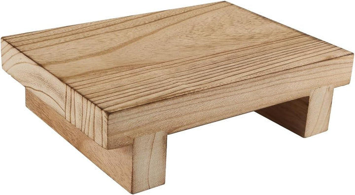 Tritthocker aus Holz, kleiner Nachttisch, Holzhocker, Pflanzenständer, Basis für die Dekoration zu H