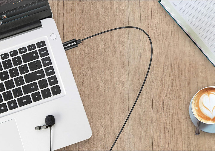 Saramonic Lavalier-Mikrofon mit USB-A-Anschluss für Computer mit 6,56 Zoll (2 m) Kabel (SR-ULM10)
