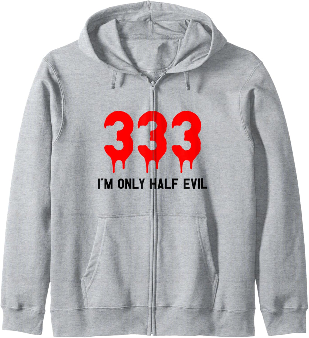333 I'm Only Half Evil I Lustiges Halloween Kostüm Kapuzenjacke