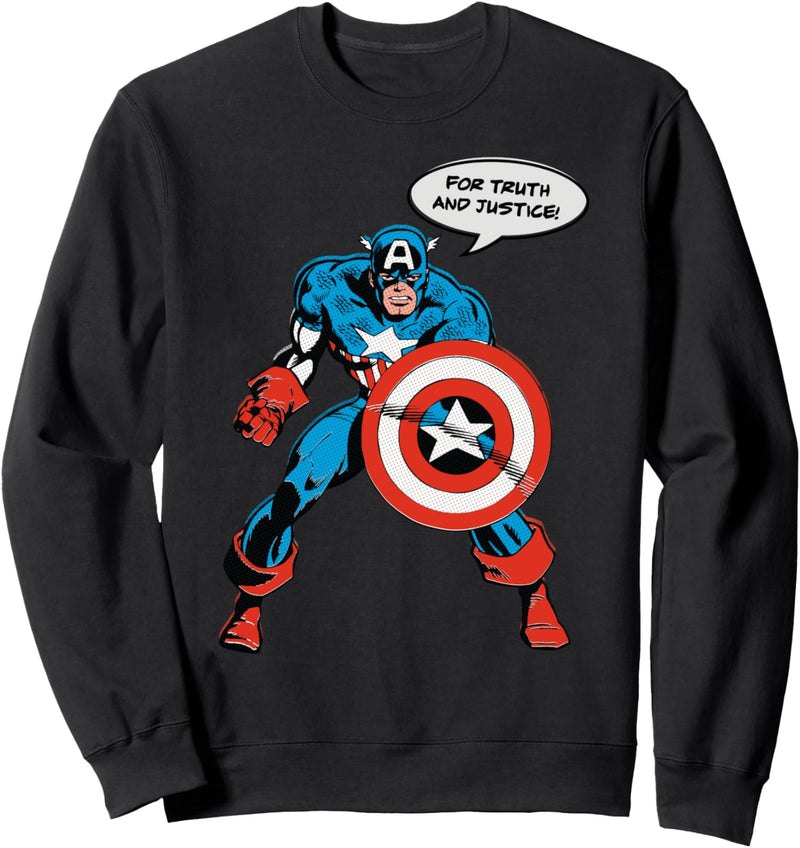 Marvel Captain America Avenger Truth Justice Sweatshirt