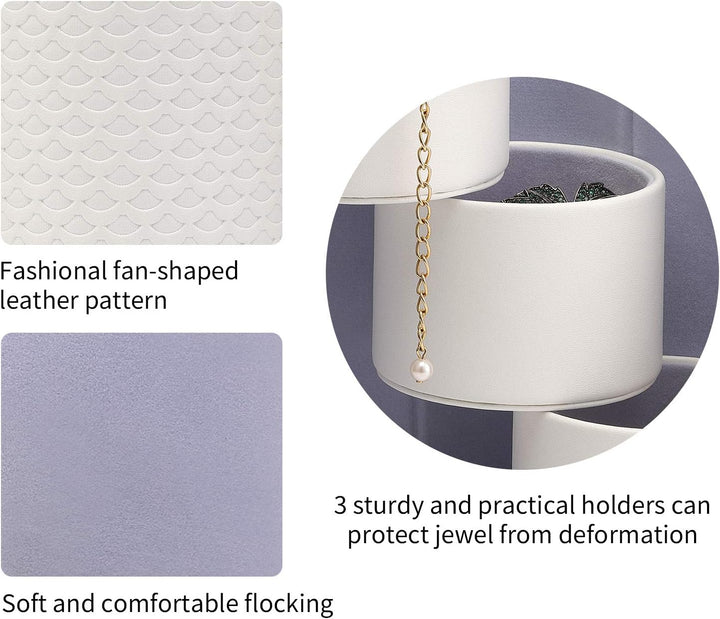 Vlando Viaggio Small Jewelry Case Travel Accessory Storage Box Jewelry Organizer White B. Weiss, B.