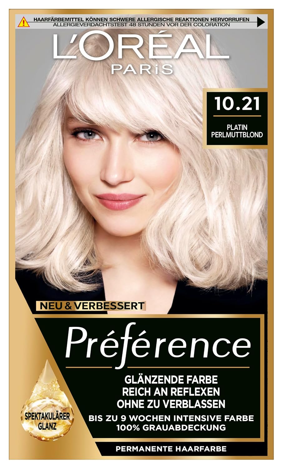L'Oréal Paris Permanente Haarfarbe, Haarfärbeset mit Coloration und Farbglanz-Pflegebalsam, Préféren