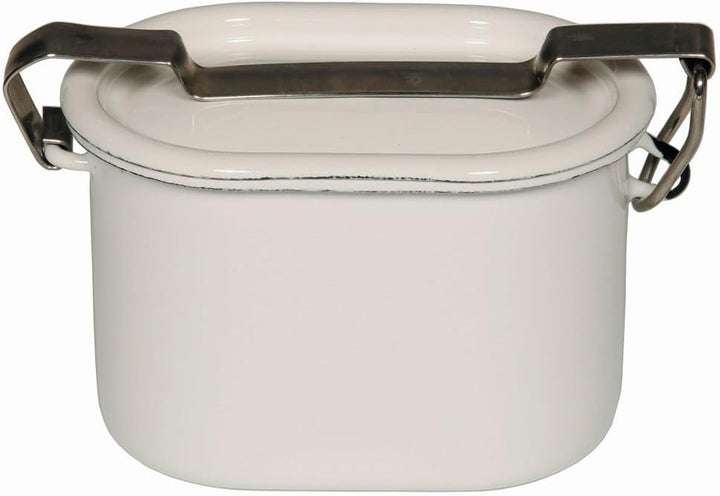 Riess, 0321-033, Dichtungsdose oval mit Deckel 0.75 L, CLASSIC-WEISS, Durchmesser 12 cm, Höhe 13.7 c